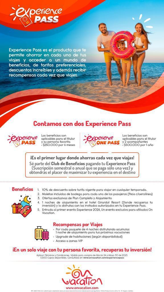 Promociones de viajes ofrecida por OnVacation